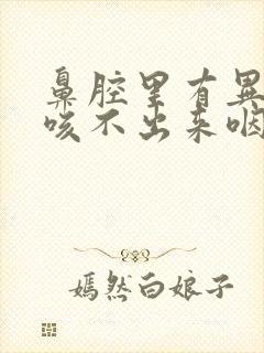 鼻腔里有异物感咳不出来咽不下去