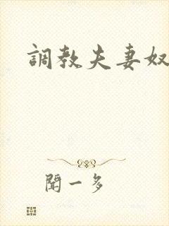 调教夫妻奴文章