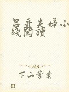 吕哥夫妇小说在线阅读