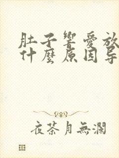 肚子响爱放屁是什么原因导致