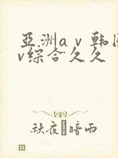 亚洲aⅴ韩国av综合久久