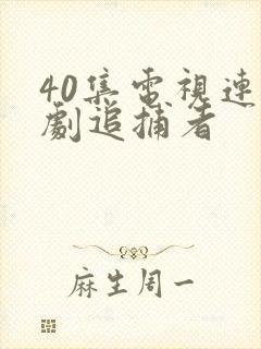 40集电视连续剧追捕者