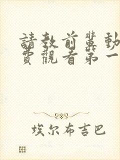 请教前辈动漫免费观看第一集