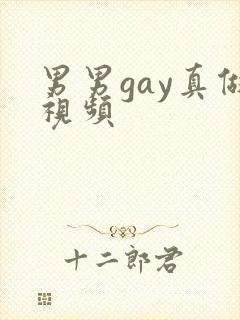 男男gay真做视频