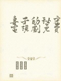 妻子的秘密在线电视剧免费播放封面