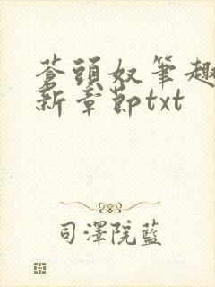 苍头奴笔趣阁最新章节txt