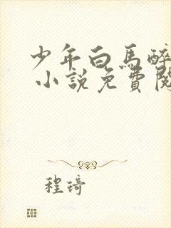少年白马醉春风 小说免费阅读
