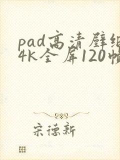 pad高清壁纸4k全屏120帧