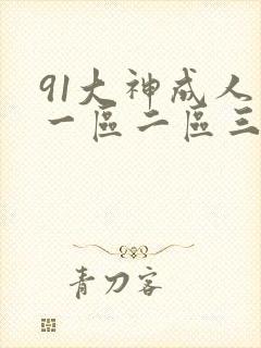 91大神成人网一区二区三区