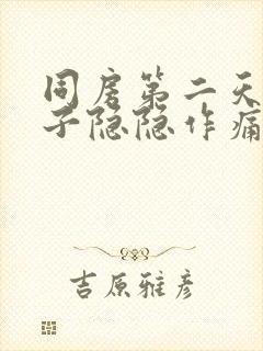 同房第二天小肚子隐隐作痛封面