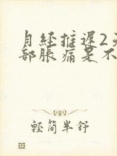 月经推迟2天胸部胀痛是不是怀孕了封面