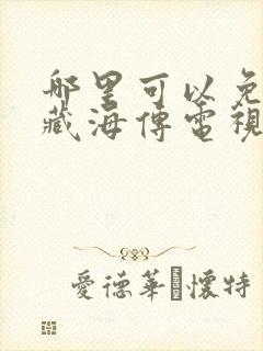 哪里可以免费看藏海传电视剧全集