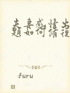 夫妻感情出现问题如何修复封面