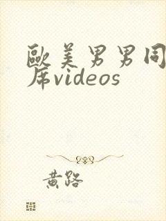 欧美男男同性大席videos