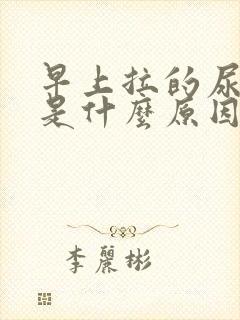 早上拉的尿很黄是什么原因