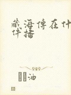 藏海传在什么软件播