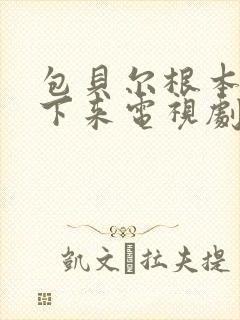 包贝尔根本停不下来电视剧在线观看封面