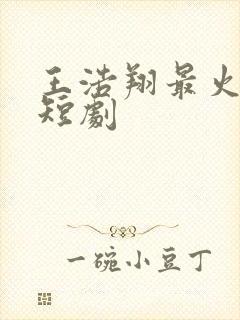 王浩翔最火十部短剧