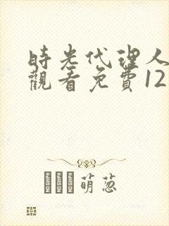 时光代理人在线观看免费12集