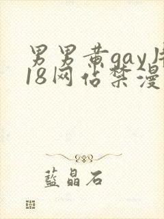 男男黄gay片18网站禁漫