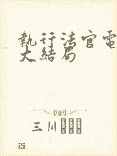 执行法官电视剧大结局