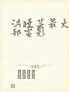 洪晓芸最火的三部电影