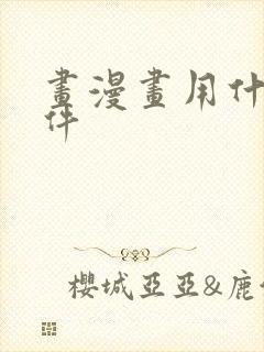 画漫画用什么软件