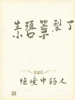 生殖器裂了一个小口子封面