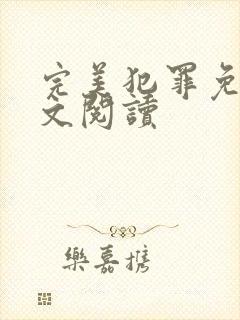 完美犯罪免费全文阅读