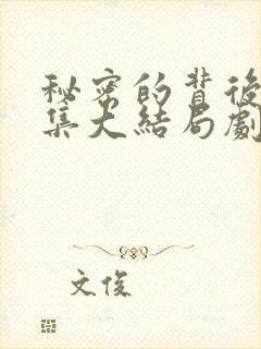 秘密的背后48集大结局剧情