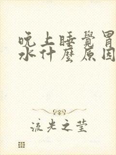 晚上睡觉胃反酸水什么原因