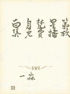 白月梵星第25集免费播放电视剧