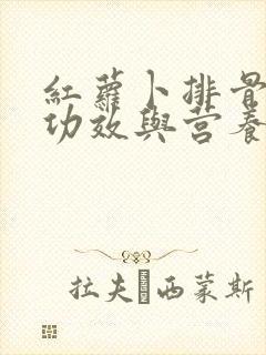 红萝卜排骨汤的功效与营养