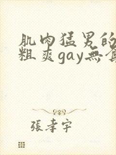 肌肉猛男的大巨粗爽gay无套