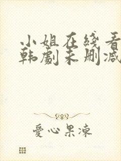 小姐在线看完整韩剧未删减