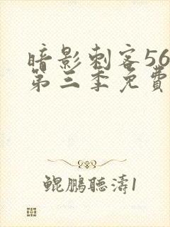 暗影刺客567第三季免费观看