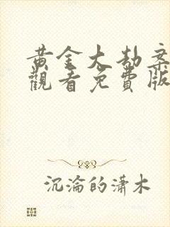 黄金大劫案在线观看免费版封面