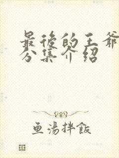 最后的王爷剧情分集介绍