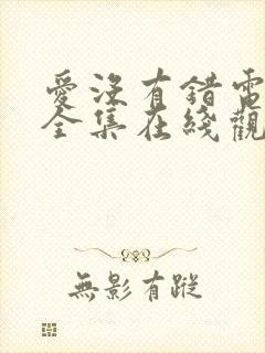 爱没有错电视剧全集在线观看免费