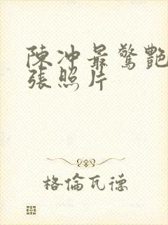 陈冲最惊艳的三张照片