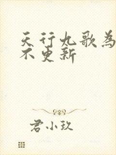 天行九歌为什么不更新