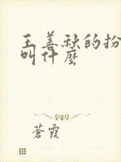 王善秋的扮演者叫什么