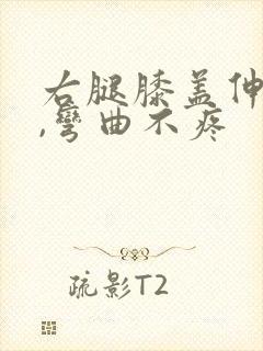 右腿膝盖伸直疼,弯曲不疼