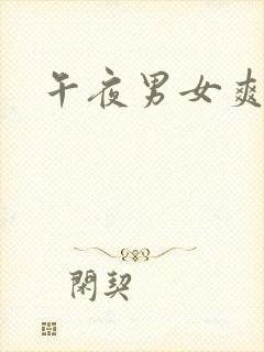 午夜男女爽爽爽封面