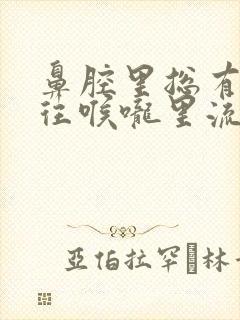 鼻腔里总有鼻涕往喉咙里流