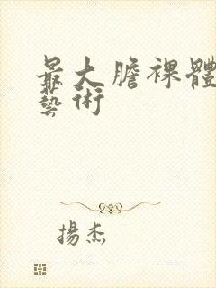 最大胆裸体人体艺术