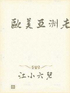 欧美亚洲老熟女