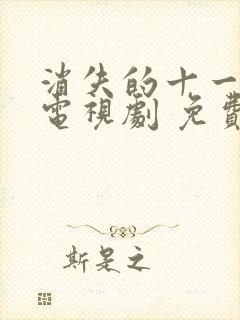 消失的十一层 电视剧 免费