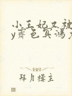 小王妃又被揍by霁色冥鸿免费阅读封面