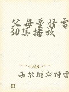 父母爱情电视剧30集播放